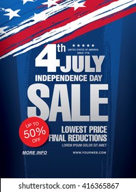 Independence day sale banner template design