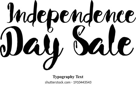 Independence Day Sale Bold Typography Text For Sale Banners Flyers and Templates