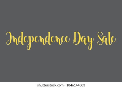 Independence Day Sale Calligraphy Text For Sale Banners Flyers and Templates