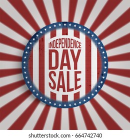 Independence Day Sale circle Gift Card Design