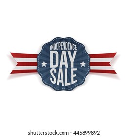Independence Day Sale vintage Banner. Vector Illustration