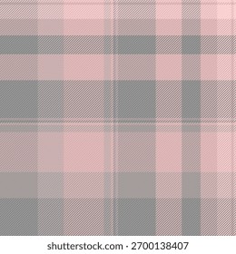 Día de la independencia textura de tela sin fisuras, Vector de patrón de fondo encantador. Tejido tartán de ensueño a cuadros en colores claros y grises.