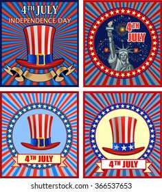 Independence Day.   Set of design elements