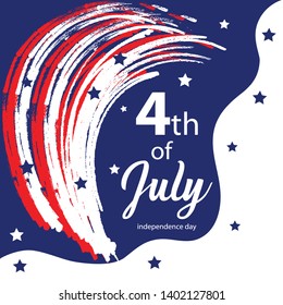 Independence Day Sign, 4th of July.