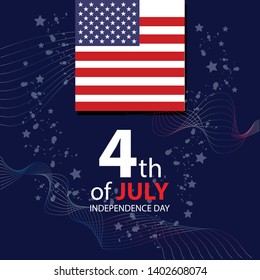 Independence Day Sign, 4th of July.