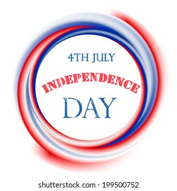 Independence day sign, vector illustration