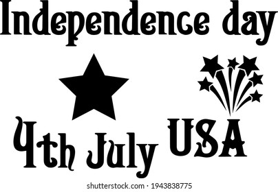 Independence Day Silhouettes Set Basis Elements Stock Vector (Royalty ...