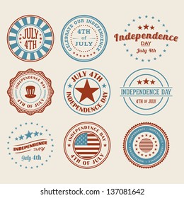 Independence Day Stamps Color version