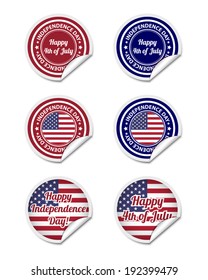 Independence day stickers
