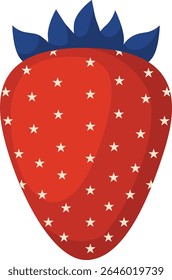 Independence day strawberry symbol icon