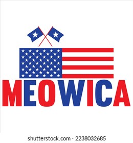 Independence Day SVG Design Vector File.