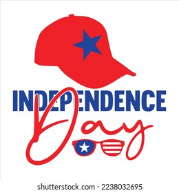 Independence Day SVG Design Vector File.