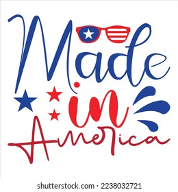 Independence Day SVG Design Vector File.