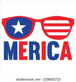 Independence Day SVG Design Vector File.