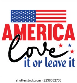 Independence Day SVG Design Vector File.