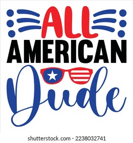 Independence Day SVG Design Vector File.