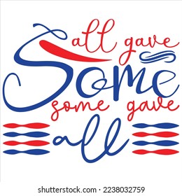 Independence Day SVG Design Vector File.