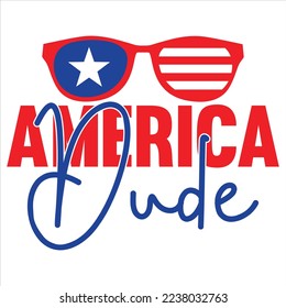 Independence Day SVG Design Vector File.