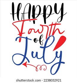 Independence Day SVG Design Vector File.