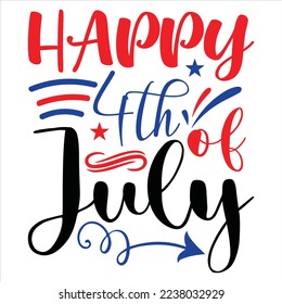 Independence Day SVG Design Vector File.