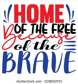 Independence Day SVG Design Vector File.