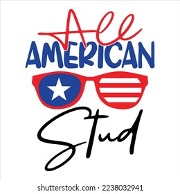 Independence Day SVG Design Vector File.