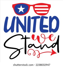 Independence Day SVG Design Vector File.