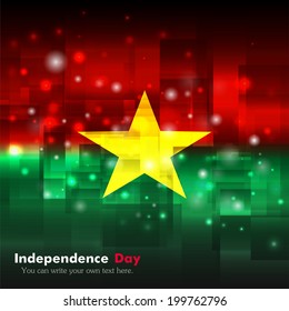 Independence Day. Techno. Abstract. Glowing. Used as an background, card, greeting, printed materials.