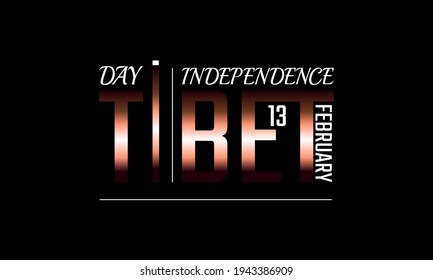  Independence Day Of Tibet . Suitable For Greeting Card, Poster And Banner.