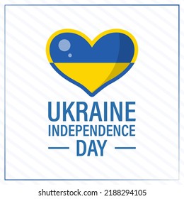 Independence Day in Ukraine. Holiday in Ukraine is August 24. Background, poster, card, banner vector illustration