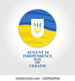 Independence day of ukraine vector illustration. Suitable for greeting card, poster and banner.