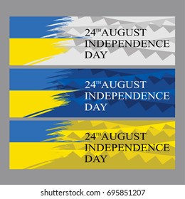Independence day of Ukraine vector illustration