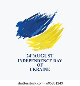 Independence day of Ukraine vector illustration