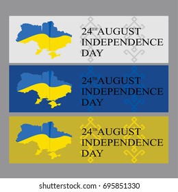 Independence day of Ukraine vector illustration