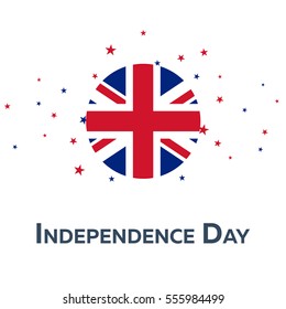Independence day of United Kingdom. Patriotic Banner. Vector illustration.