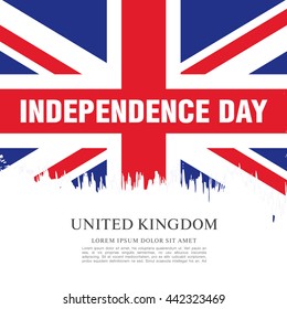 Independence Day of the United Kingdom. Vector illustration