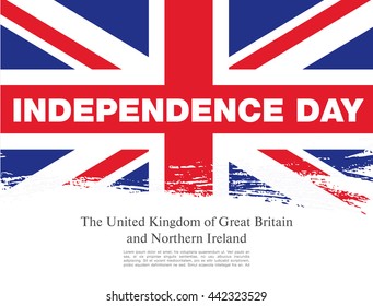 Independence Day of the United Kingdom. Vector illustration