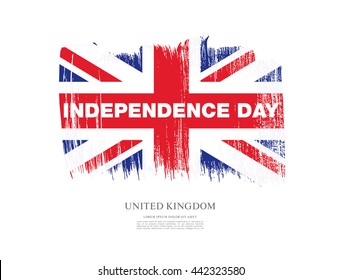 Independence Day of the United Kingdom. Vector illustration