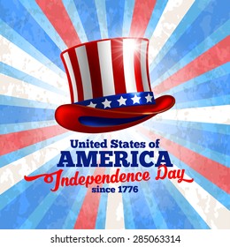 Independence day of United States of America  - festive vector background 