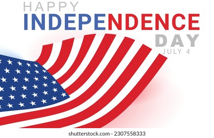 Independence Day United States. background, banner, card, poster, template. Vector illustration.