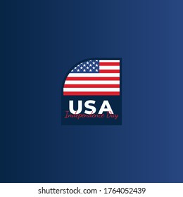 Independence Day United States (Fourth of July or July 4th). Happy national holiday. Celebrated annually on July 4 in America. American flag. Patriotic poster design. Vector illustration