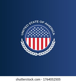 Independence Day United States (Fourth of July or July 4th). Happy national holiday. Celebrated annually on July 4 in America. American flag. Patriotic poster design. Vector illustration