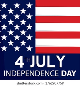 Independence day of United States. Independence day poster - Vector