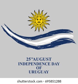 Independence day of Uruguay vector illustration