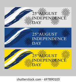 Independence Day of Uruguay vector illustration