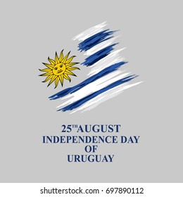 Independence Day of Uruguay vector illustration