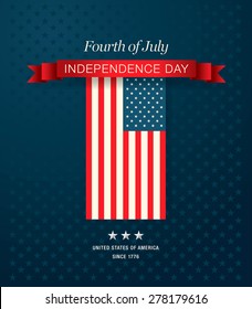 Independence Day Of The Usa 4 Th July. Happy Independence Day