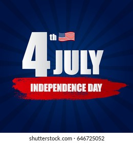 Independence Day in USA Background. Can Be Used as Banner or Poster. Vector Illustration EPS10
