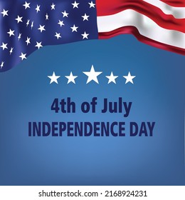 The Independence Day of USA background concept