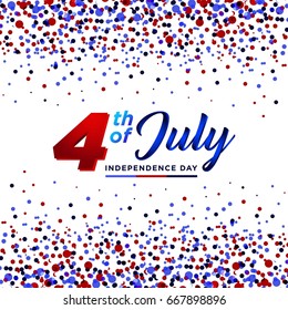 independence day usa background vector illustration